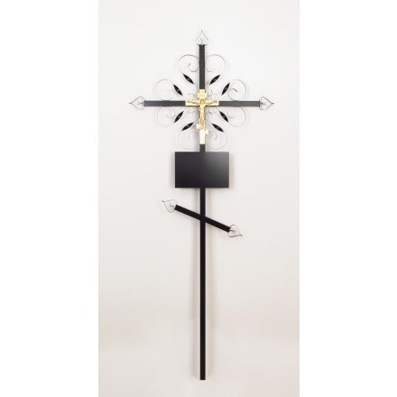 Крест металлический Память KSM23005